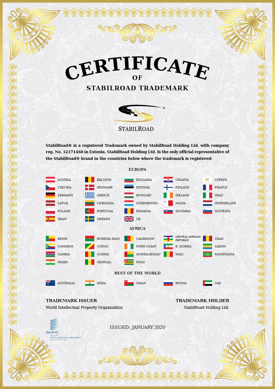 WIPO Certificate