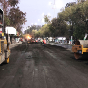 Stabilization and asphalting of main street in central Hyderabad